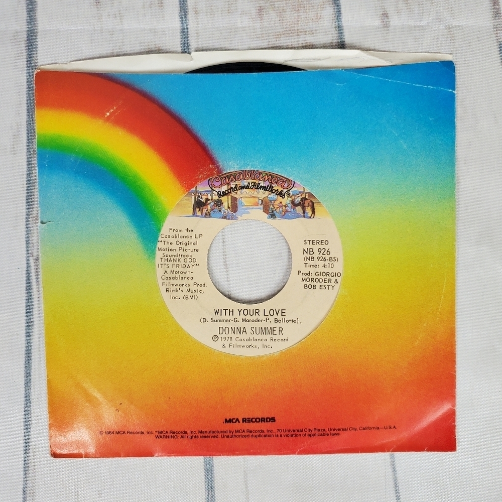 2/$25 Donna Summer Last Dance 45 RPM Record  1978 Vintage Vinyl - Picture 6 of 11